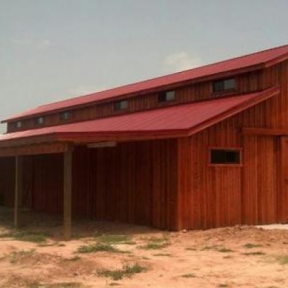 Western Raised Center Barn - Beaumont TX